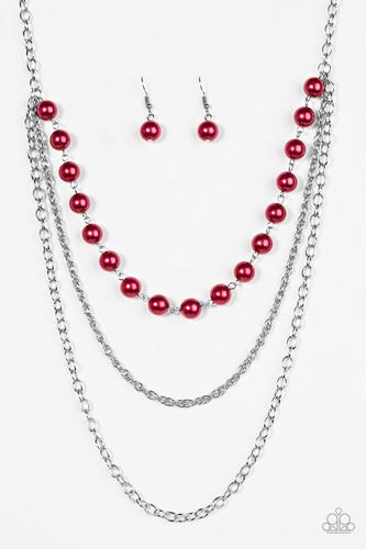 Paparazzi Necklace - Right On The Money - Red - Picture 4 of 7