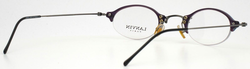 LANVIN 1278 003 Navy Unisex Oval Half Rim Eyeglasses 43-26-140 B:29 - Picture 8 of 15
