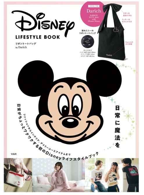 Disney LIFESTYLE BOOK Ribbon Tote Bag by Darich Japan NEW | eBay