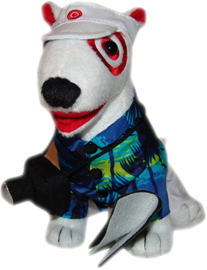 Bullseye dog plush top