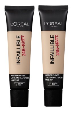 2x 35ml L'Oréal Loreal Paris Make Up Infaillible / indefectible  24h Matt 
