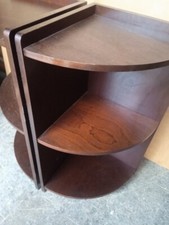 Paire d'encoignure style art deco acajou