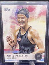 2012 TOPPS US OLYMPICS SILVER MEDAL PARALLEL MISSY FRANKLIN SWIMMING STAR #59 RC
