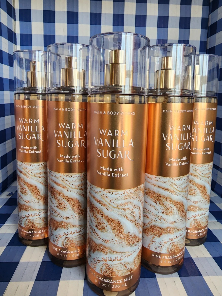 1 PC Bath and Body Works WARM VANILLA SUGAR Fine Fragrance BODY MIST spray