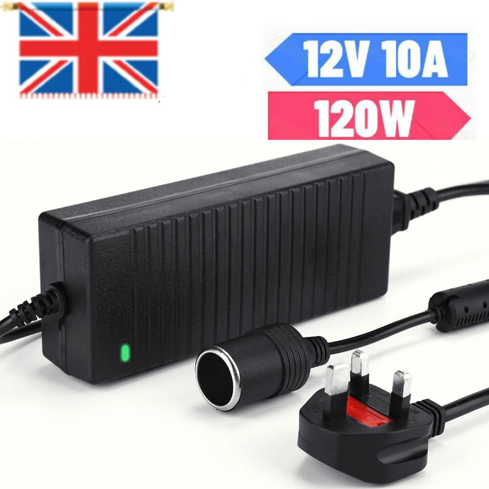 mains to cigarette lighter adapter screwfix 12v plug adaptor products for sale