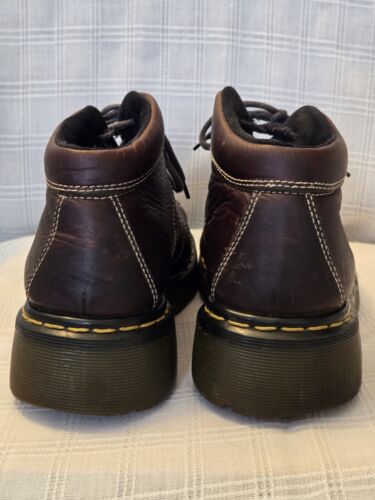 Dr Martens Brown Leather Lace Up Chunky Oxfords Men’s US 8 Vtg Y2K 9763 England - Picture 6 of 13