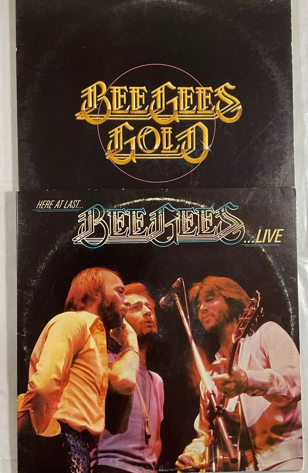 Bee Gees Gold Lot Of  2 Live Vinyl Records