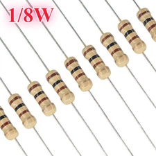 10pcs 1/8W 5% Carbon Film Resistors Choose From 97 Values 0.125W Ship from US