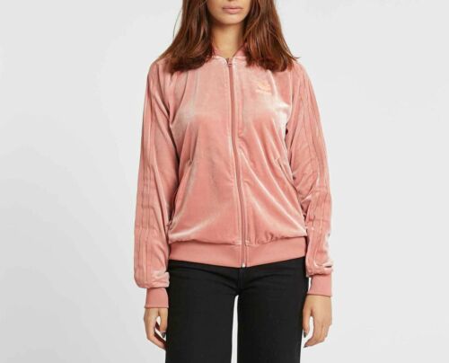 Guidelines mint Feasibility Adidas Originals Velvet Vibes Track Jacket Womens Velour Raw Pink Size XS |  eBay