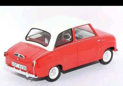 450009700 Goggomobil Limousine, rot-weiß 1:18 Schuco - Bild 2 von 4