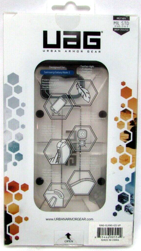 Urban Armor Gear UAG Clear Samsung Galaxy Note 5 Case - ICE/Black - Picture 7 of 7