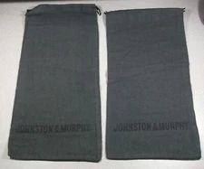 SHOE BAGS FOR TRAVEL, PACKING AND STORAGE JOHNSTON & MURPHY DARK GRAY (2 SETS)
