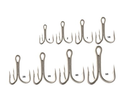 Mustad O SHAUGHNESSY Treble Hook 9430-DS - 50 Stück Gr. 4-5/0 Drillinge