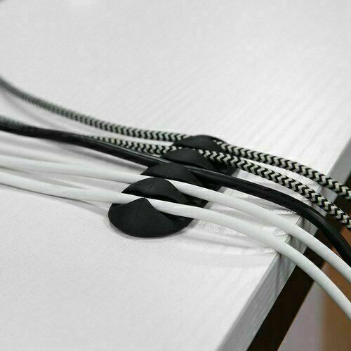Câble filaire clips plomb chute support chargeur USB rangement support organisateur de bureau - Photo 5/13