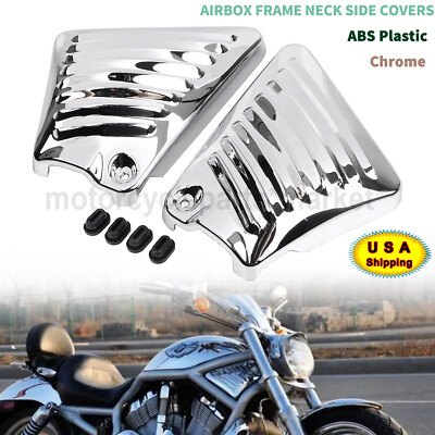 Chrome Airbox Neck Side Air Intake Covers Chrome For Harley V-Rod