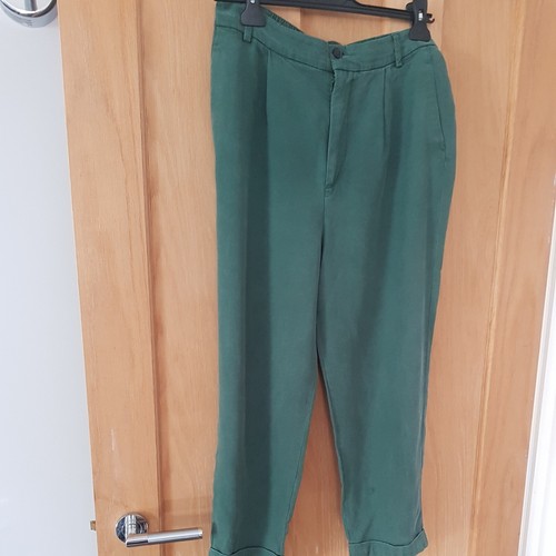 Zara Collection Green Turnup &Beige Turnup Trousers And Mint Green Bnwt T Shirt - Picture 2 of 12