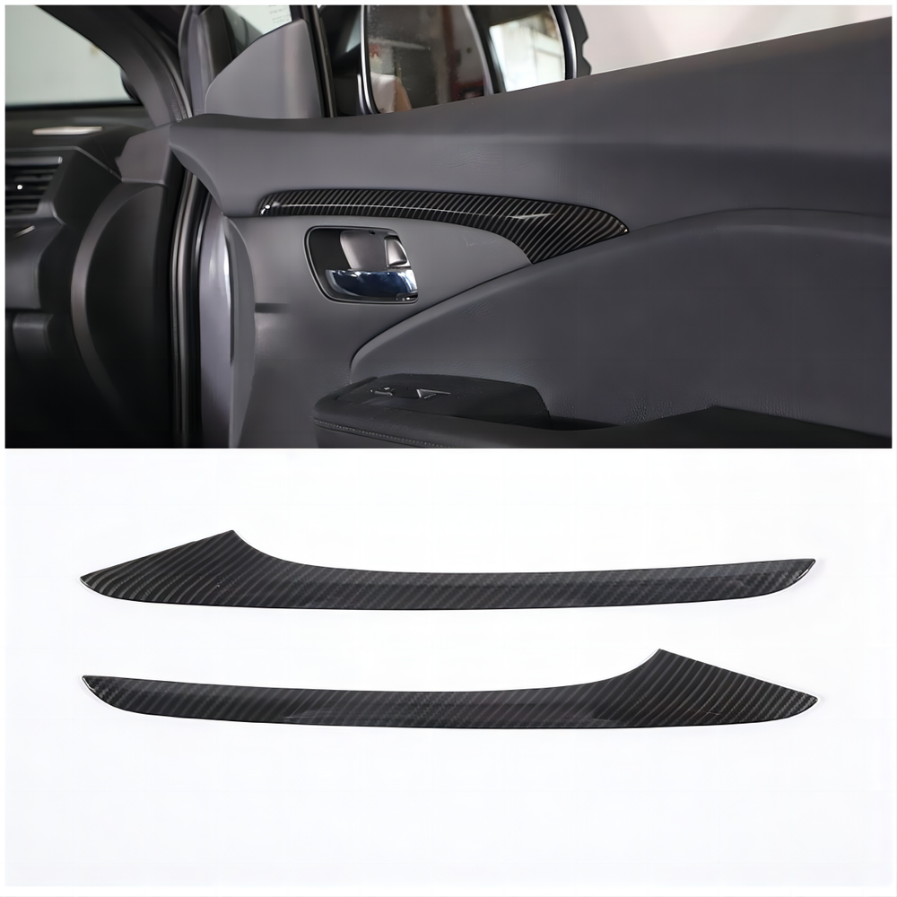 ABS Carbon Car Door Panel Trim Decorate Accessories Cover For Honda Pilot 16-22