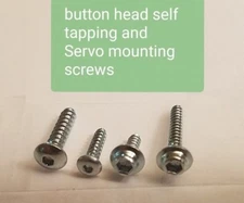 #2 Servo Mounting Screws and #2 Button Head Self Tapping + 50 Nylon Washers.