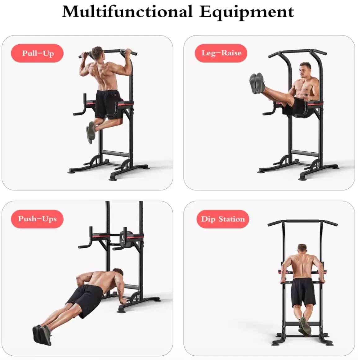 Estación multifunción dominadas ajustable Pull Ups MKS047 - SD MED