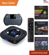 8K Dual-WiFi Android TV Box - 2GB RAM 16GB ROM - 3D - Ethernet Mini Keyboard