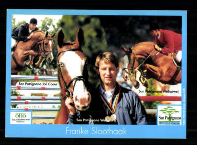 Franke Sloothaak Autogrammkarte Original Signiert Reiten +3
