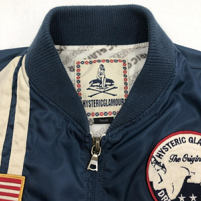 Hysteric Glamour 22SS Racing Jacket Size S Navy Used