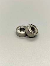 2 x SR3-ZZ 2 Shielded Stainless Steel Ball Bearing 3/16" x 1/2" x 0.196" NEW