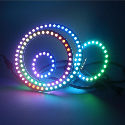 5V WS2812B RGB LED Pixel Panel Light Digital Screen Addressable 8/16/24 LED Ring - Picture 11 of 25