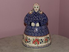 Polish Pottery Cookie Lady! UNIKAT Signature ...