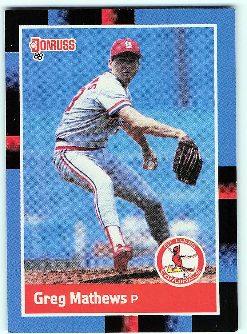 1988 Donruss #84 Greg Mathews - St. Louis Cardinals