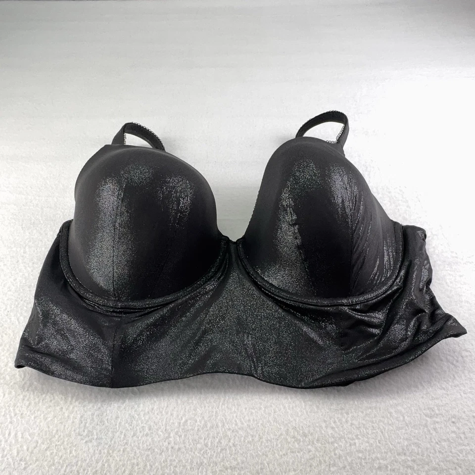 Victoria’s Secret Body by Victoria Bra 38DDD Black Shimmer Demi + 2” Extender - Image 2 of 4