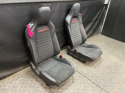 17-20 FIAT 124 SPIDER ABARTH FRONT DRIVER & PASSENGER SEATS NERO