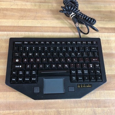 iKey FT-88-911-TP-USB Mobile USB Rugged Keyboard Backlit Touchpad