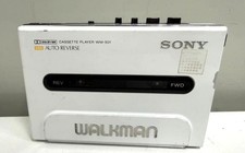 SONY WM-501 Walkman Cassette Player Auto Reverse Dolby White Fully Functional
