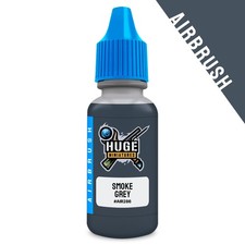 Huge Miniatures Airbrush Paint, Smoke Grey Acrylic Model Color 17ml Bottle