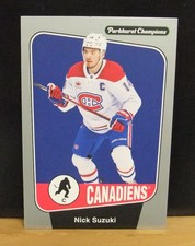 2024-25   nick suzuki   parkhurst champions   silver   canadiens