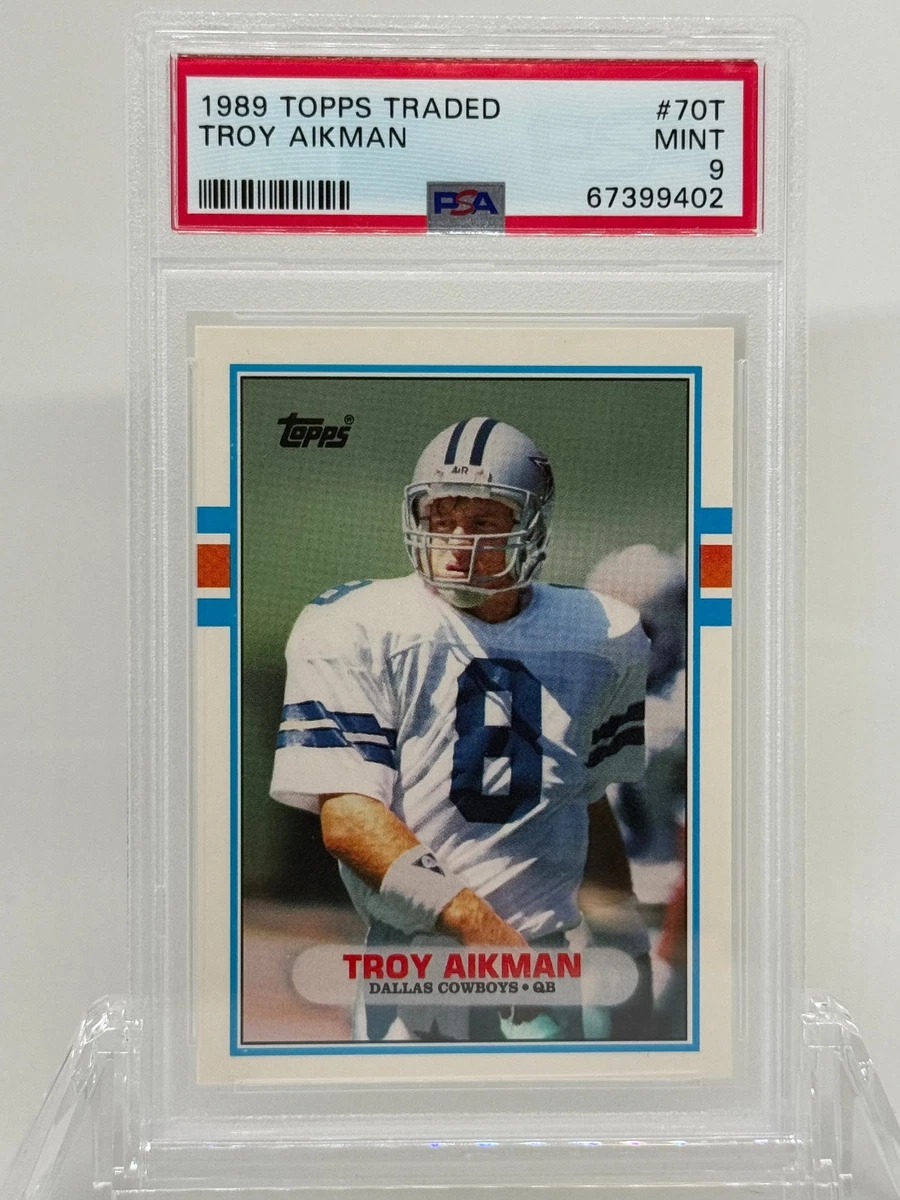 Troy Aikman Football Grade 9 Rookie Sports Trading Cards