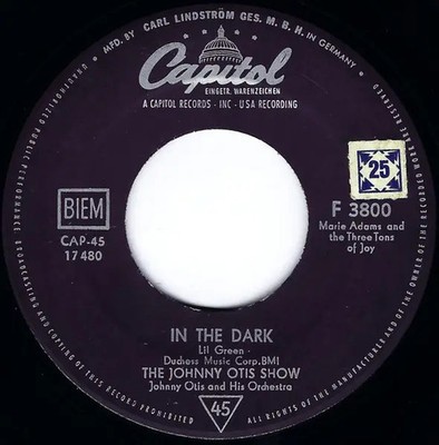 The Johnny Otis Show Ma (Hes Makin Eyes At Me) Vinyl Single 7inch Capitol