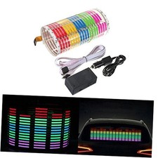 Auto Sound Music Beat Activated Car Stickers Equalizer Glow LED Multi Color