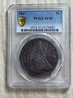 1847 Seated Liberty Silver Dollar PCGS XF45 Gold Shield Nice Example