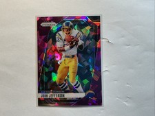 2024 Panini Prizm John Jefferson #165 Purple Cracked Ice /225 San Diego Chargers