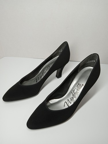 Vintage Night Life by Life Stride size SIZE 5.5 HEELS BLACK