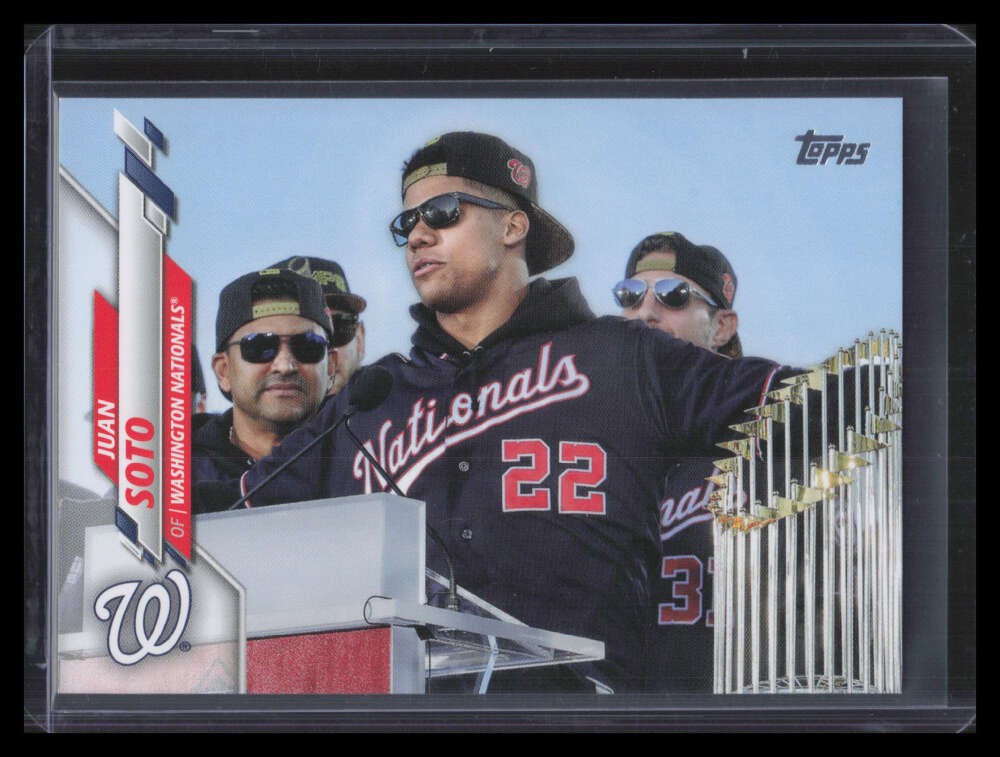 2020 Topps Update Photo Variations u255 Juan Soto World Series Celebration SSP