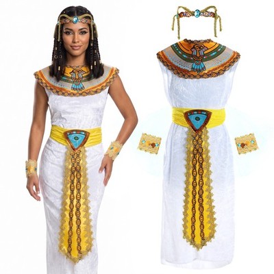 EGYPTIAN QUEEN COSTUME CLEOPATRA LADIES GIRLS WORLD BOOK DAY FANCY DRESS  COSTUME | eBay