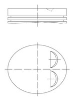 Mahle 039 PI 00122 002 Kolben FüR CitroËN,Peugeot