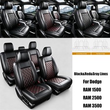 Seat Covers Frontrear For Dodge Ram 150025003500 2002-2026 Fabric Breathable Seat Covers Frontrear For Dodge Ram 150025003500 2002-2026 Fabric Breathable