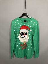 CHRISTMAS Jumper - Size Medium - Green - Great Condition - Men  s