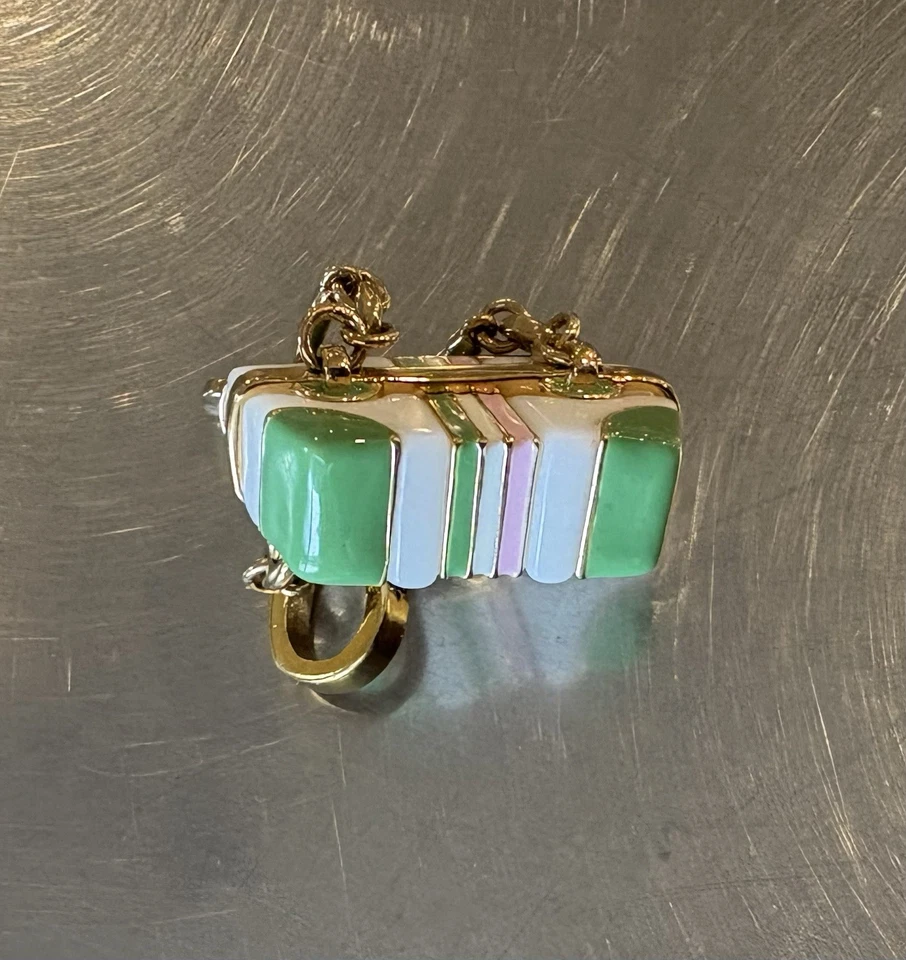 JUICY COUTURE зеленый и розовый эмали Дамская сумка подвеска (поставляется подарок в упаковке) - Изображение 3 из 4