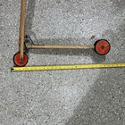Vintage Wooden 3-Wheel Kids Scooter Push Ride-On Toy w/ Red Wheels — photo 6