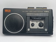 AIWA TPM 11 Micro cassette recorder Dead no power For parts or repair